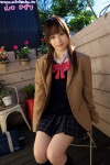 blazer blouse kneesocks pleated_skirt ponytail school_uniform skirt sweater yamaguchi_hikari rating:Safe score:0 user:nil!