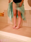 barefoot bathroom bathtub inamura_moto one-piece_swimsuit swimsuit wet rating:Safe score:0 user:nil!