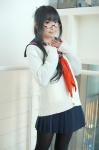 cardigan cosplay glasses matsuri original pantyhose pleated_skirt ponytail sailor_uniform school_uniform skirt rating:Safe score:2 user:nil!