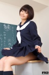 kneesocks pleated_skirt rq-star_615 sailor_uniform school_uniform skirt skirt_lift yasueda_hitomi rating:Safe score:2 user:nil!