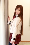 anjyo_anna blouse coat dgc_1015 pleated_skirt school_uniform skirt thighhighs zettai_ryouiki rating:Safe score:0 user:nil!