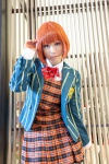 blazer blouse bowtie cosplay jumper nanami_haruka_(uta_no_prince-sama) orange_hair pleated_skirt shizuki_minato skirt uta_no_prince-sama rating:Safe score:0 user:pixymisa