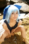 blue_hair cirno cleavage cosplay hairbow lenfried one-piece_swimsuit school_swimsuit swimsuit touhou wet wings rating:Safe score:0 user:nil!