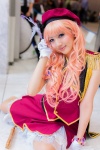 beret boots cosplay dress gloves harusaki macross macross_frontier multi-colored_hair petticoat sheryl_nome vest rating:Safe score:0 user:pixymisa