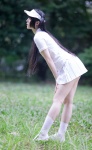 kuchikaseya_moira pleated_skirt polo skirt socks twintails visor rating:Safe score:4 user:nil!
