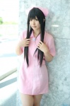 akiyama_mio cosplay k-on! narihara_riku nurse nurse_cap nurse_uniform twintails rating:Safe score:0 user:pixymisa