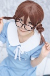 aopi cosplay glasses hirasawa_yui k-on! sailor_dress twin_braids rating:Safe score:0 user:nil!