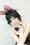 animal_ears bodysuit bowtie bunny_ears bunny_outfit collar cosplay cuffs eyepatch kurobara_renji ringo zone-00 rating:Safe score:0 user:pixymisa