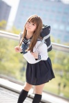 blouse bookbag bowtie cosplay kneehighs momoiro_meroikku pleated_skirt sailor_uniform school_uniform shinomiya_masaki skirt suu rating:Safe score:1 user:pixymisa