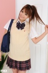 blouse bookbag haruna_megumi pleated_skirt ponytail rq-star_466 school_uniform skirt sweater_vest rating:Safe score:0 user:nil!