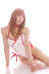 choker cleavage cosplay dead_or_alive igarashi_nao kasumi_(doa) kunoichi one-piece_swimsuit swimsuit white_peach rating:Safe score:2 user:nil!