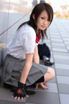 bleach chouyo cosplay gloves kuchiki_rukia school_uniform socks rating:Safe score:0 user:darkgray