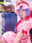 blue_hair cosplay dress hat remilia_scarlet touhou wings yoppy rating:Safe score:0 user:pixymisa