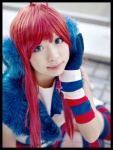 ahoge cosplay default_costume dress gloves headset red_hair sf-a2_miki striped thighhighs vocaloid zero_inch zettai_ryouiki rating:Safe score:0 user:nil!
