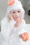bouquet choker code_geass cosplay gown hat shirayuki_himeno tianzi white_hair rating:Safe score:0 user:nil!
