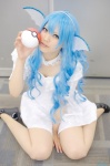 blue_hair cosplay dress hairband harumiya_yun pantyhose pokeball pokemon vaporeon rating:Safe score:0 user:nil!