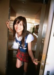 blouse miniskirt plaid skirt socks sugimoto_yumi sweater_vest rating:Safe score:0 user:nil!