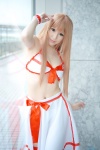 asuna_(sao) bikini_top cleavage cosplay skirt swimsuit sword_art_online wakame rating:Safe score:0 user:nil!