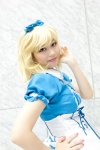 apron arico blonde_hair cosplay dress hairbow original rating:Safe score:0 user:pixymisa