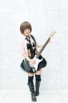 blouse boots bra cosplay guitar haru_(iii) headphones meiko miniskirt petticoat skirt thighhighs tie vocaloid zettai_ryouiki rating:Safe score:0 user:pixymisa