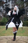 cosplay dress hairband houtou_singi kneehighs rozen_maiden suigintou white_hair wings rating:Safe score:5 user:nil!