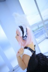 animal_ears bunny_ears cosplay dress headphones nitro_super_sonic pink_hair saku super_soniko rating:Safe score:0 user:nil!