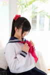 bag couch izumi_hiyori pleated_skirt ponytail sailor_uniform school_uniform shirt skirt undressing rating:Safe score:1 user:zopo