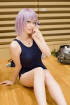 cosplay kaieda_kae lollipop one-piece_swimsuit purple_hair rosario+vampire school_swimsuit shirayuki_mizore swimsuit rating:Safe score:2 user:nil!