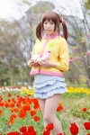 blouse cosplay miniskirt mochizuki_mai pantyhose sheer_legwear skirt stuffed_animal tagme_character tagme_series twintails rating:Safe score:1 user:nil!