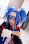 blue_hair buyara cosplay gloves hair_ribbons headband jumper klan_klein macross macross_frontier military_uniform twintails rating:Safe score:0 user:nil!