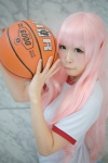 basketball cosplay gym_uniform hakamada_hinata pink_hair ro-kyu-bu! sakuya tshirt rating:Safe score:0 user:nil!