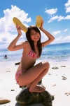 barefoot beach bikini flipflops kamata_natsumi sandals swimsuit rating:Safe score:1 user:nil!