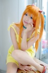choker cosplay dress hair_pods neon_genesis_evangelion orange_hair pantyhose soryu_asuka_langley twintails zero_inch rating:Safe score:0 user:nil!
