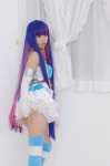 choker cosplay detached_sleeves dress enako enaplus leggings multi-colored_hair panty_&_stocking_with_garterbelt stocking_(psg) rating:Safe score:3 user:nil!