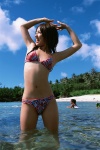 beach bikini kamata_natsumi swimsuit wet_hair rating:Safe score:2 user:nil!