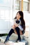blouse hirayama_airi kneesocks miniskirt school_uniform skirt sweater_vest rating:Safe score:0 user:nil!