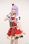 aikatsu! choker cosplay crown dress hikami_sumire pantyhose purple_hair re-ka sheer_legwear rating:Safe score:1 user:nil!