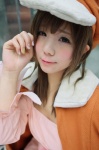 bakemonogatari blouse coat cosplay hat kousaka_yun sengoku_nadeko rating:Safe score:0 user:pixymisa