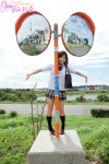 blouse bookbag kneesocks mirror nishinaga_ayana pleated_skirt school_uniform skirt rating:Safe score:0 user:nil!