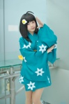 ahoge araragi_tsukihi bakemonogatari cosplay kanipan pantyhose sheer_legwear yukata rating:Safe score:0 user:nil!
