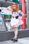 apron asahina_mikuru cosplay dress hairband orange_hair pantyhose satsura sheer_legwear suzumiya_haruhi_no_yuuutsu waitress waitress_uniform rating:Safe score:1 user:nil!