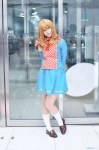 blazer blouse cosplay fuyuki_noel harumiya_yun miniskirt orange_hair school_uniform skirt socks tenkaka_ki_sei rating:Safe score:0 user:nil!