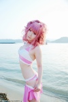 anya_alstreim beach code_geass cosplay croptop hairband miniskirt ocean panties pink_hair skirt skirt_pull striped tatsuki rating:Safe score:1 user:nil!