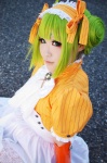 apron cosplay detached_sleeves dress green_hair hairband maid maid_uniform nachi shinomaru zone-00 rating:Safe score:0 user:nil!