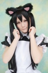 animal_ears apron cat_ears cosplay dress k-on! maid maid_uniform nakano_azusa nora twintails rating:Safe score:1 user:nil!