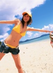 baseball_cap beach bikini cleavage komatsu_ayaka ocean shorts swimsuit ys_web_146 rating:Safe score:0 user:nil!