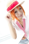 blouse cosplay denim fuku nami_(one_piece) one_piece orange_hair shorts rating:Safe score:0 user:nil!