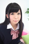 akiloveschool bed blouse cardigan cosplay itsuki_akira original pleated_skirt school_uniform skirt rating:Safe score:1 user:nil!