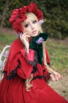 blonde_hair bonnet cosplay dress fuyu_tsugu rozen_maiden shawl shinku rating:Safe score:1 user:nil!