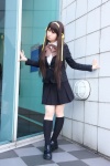 blazer cosplay hairband hair_ribbons kneesocks miniskirt pleated_skirt raiko school_uniform skirt suzumiya_haruhi suzumiya_haruhi_no_yuuutsu rating:Safe score:1 user:nil!